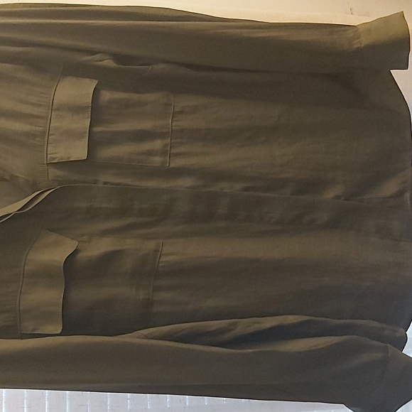 Blouse green with buttons XL banana republic - Picture 2 of 4